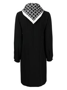 Paule Ka Midi-jurk van crêpe - Zwart