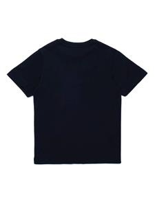 Diesel Kids distressed-effect cotton T-shirt - Zwart