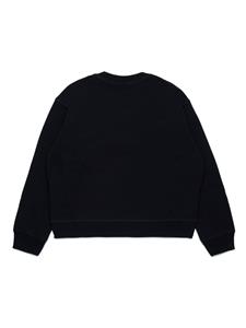 Dsquared2 Kids logo-appliqué cotton sweatshirt - Zwart