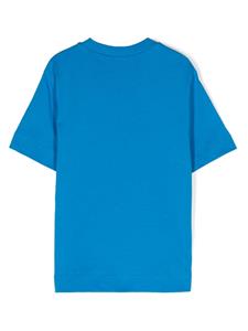 Marni Kids T-shirt met logoprint - Blauw