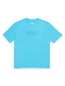 MM6 Maison Margiela Kids logo-print cotton T-shirt (set of three) - Blauw