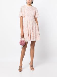 Needle & Thread Mini-jurk met ruche - Roze
