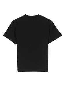Stella McCartney Kids Shark-print cotton T-shirt - Zwart