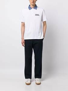 Emporio Armani Poloshirt met logopatch - Wit