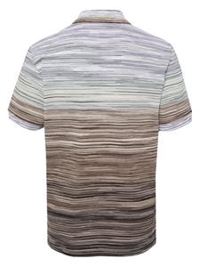 Missoni Slub-pattern piqué polo shirt - Bruin
