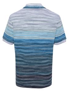 Missoni Slub cotton-piqué polo shirt - Blauw