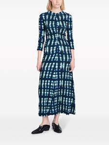 Proenza Schouler White Label Slinky graphic-print midi dress - Blauw