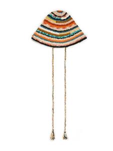 Alanui Madurai striped bucket hat - Beige