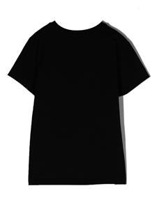 Moschino Kids T-shirt met geborduurd logo - Zwart