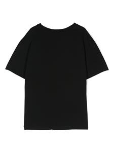 Dolce & Gabbana Kids logo-stamp cotton T-shirt - Zwart