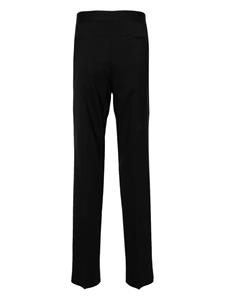 Lardini twill tapered-leg tailored trousers - Zwart