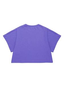 Nº21 Kids logo-print cotton T-shirt - Paars