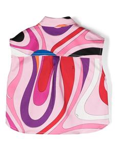 PUCCI Junior iride-print stretch-cotton vest - Roze