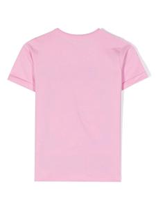 Stella McCartney Kids Happy Holiday-print cotton T-shirt - Roze