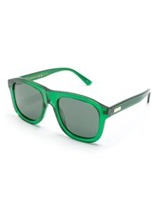 Gucci Eyewear Zonnebril met oversized montuur - Groen