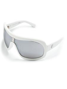 Moncler Eyewear Franconia zonnebril met shield montuur - Wit