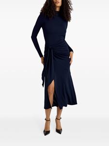 Cinq A Sept Midi-jurk met geknoopt detail - Blauw