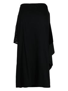 Undercover sequin-embellished layered dress - Zwart