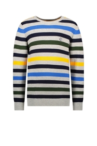 B.Nosy Jongens gebreide sweater multi color stripe melee