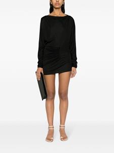 KHAITE Ciro mini-jurk met lange mouwen - Zwart