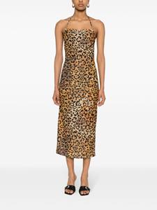 Just Cavalli leopard-print dress - Bruin