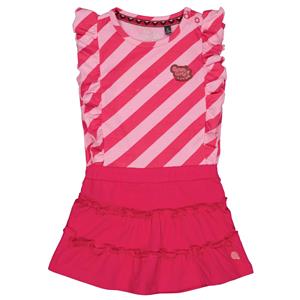 Quapi Baby meisjes korte mouwen jurk nadia aop stripe diagonal