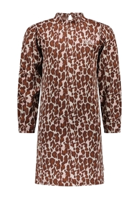 B.Nosy Meisjes jurk met puffy schouders jacquard lucky leopard