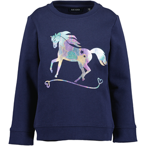 Blue Seven-collectie Trui Horses (ultramarin)