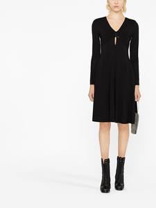 Emporio Armani Mini-jurk verfraaid met kristallen - Zwart