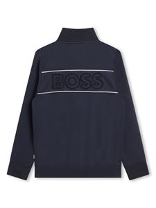 BOSS Kidswear Jack met geborduurd logo - Blauw