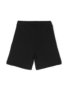 MSGM Kids Katoenen bermuda shorts met geborduurd logo - Zwart