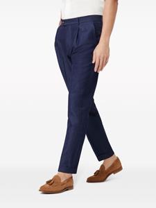 Brunello Cucinelli High waist broek met toelopende pijpen - Blauw