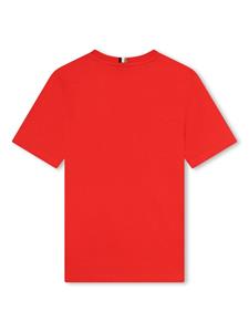 BOSS Kidswear Katoenen T-shirt met logoprint - Rood