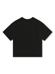 Marc Jacobs Kids T-shirt van biologisch katoen met logoprint - Zwart