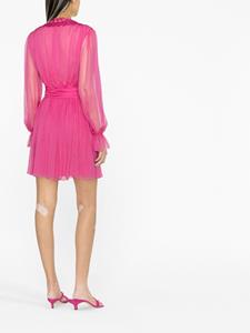 Alberta Ferretti Mini-jurk met kant - Roze