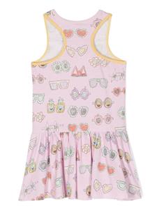 Stella McCartney Kids Sunglasses-print jersey midi dress - Roze