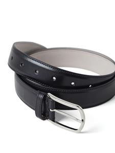 Brunello Cucinelli smooth leather belt - Zwart