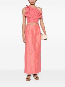 Aje Mary linen-blend maxi skirt - Roze