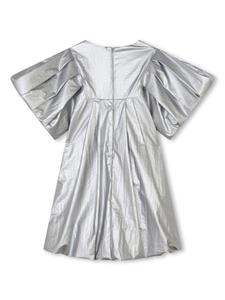 Marc Jacobs Kids Metallic jurk met korte mouwen - Grijs