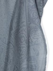ETRO Sjaal met paisley-print en franje - Blauw