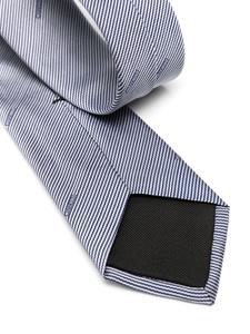 Moschino striped silk tie - Blauw