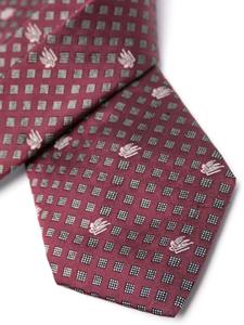ETRO patterned-jacquard silk tie - Rood
