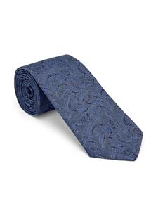 Brunello Cucinelli paisley-pattern silk tie - Blauw