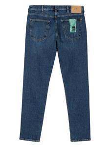 PS Paul Smith Mid waist jeans met toelopende pijpen - Blauw