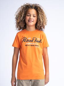 Petrol Industries Artwork T-shirt Flowerbed Blazing Orange 