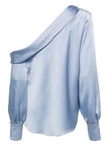 Simkhai Satijnen blouse - Blauw