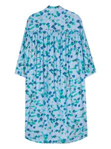 Marni Katoenen blousejurk met print - Blauw