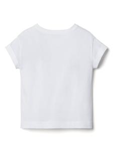 Brunello Cucinelli Kids T-shirt met geborduurd logo - Wit