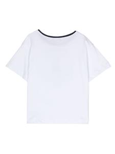 Monnalisa graphic-print cotton T-shirt - Wit
