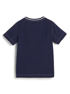Brunello Cucinelli Kids chest-pocket cotton T-shirt - Blauw